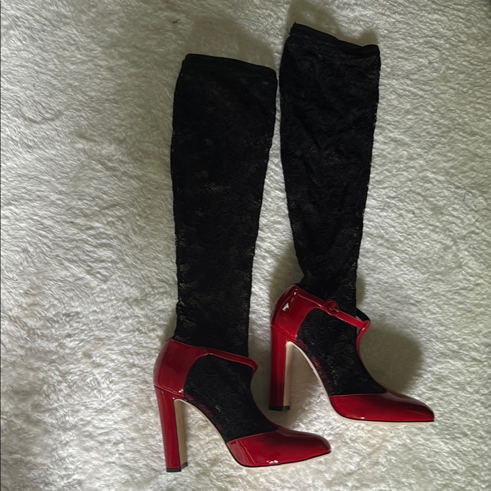 Dolce & Gabbana Red Patent Leather Heels